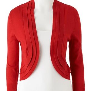 Ronni Nicole Red Shrug Sweater Sz. L